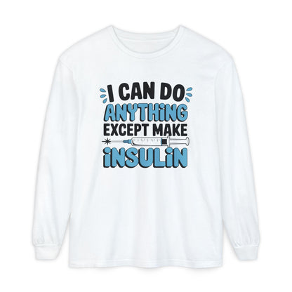Diabetes Awareness Long Sleeve T-Shirt, Diabetes Support and Advocacy, Fundraiser Events, Gifts, Awareness Campaigns, Support, JD1, T1D