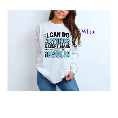 Diabetes Awareness Long Sleeve T-Shirt, Diabetes Support and Advocacy, Fundraiser Events, Gifts, Awareness Campaigns, Support, JD1, T1D