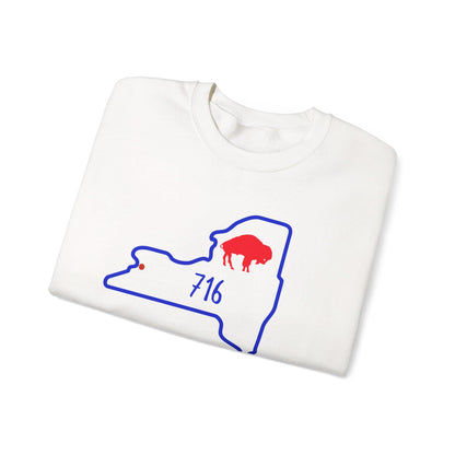 Buffalo, 716 Crewneck Sweatshirt, Cozy Gift for State Pride, Comfortable Unisex Apparel, Perfect for Fall and Winter, Great for [...]
