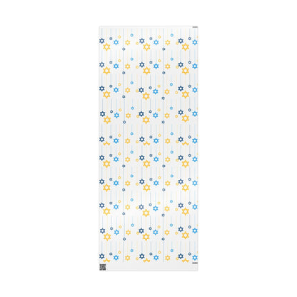 Jewish-Themed Wrapping Papers for Hanukkah and Shabbat, Festive Gift Wrap, Holiday Wrapping, Star of David Decor