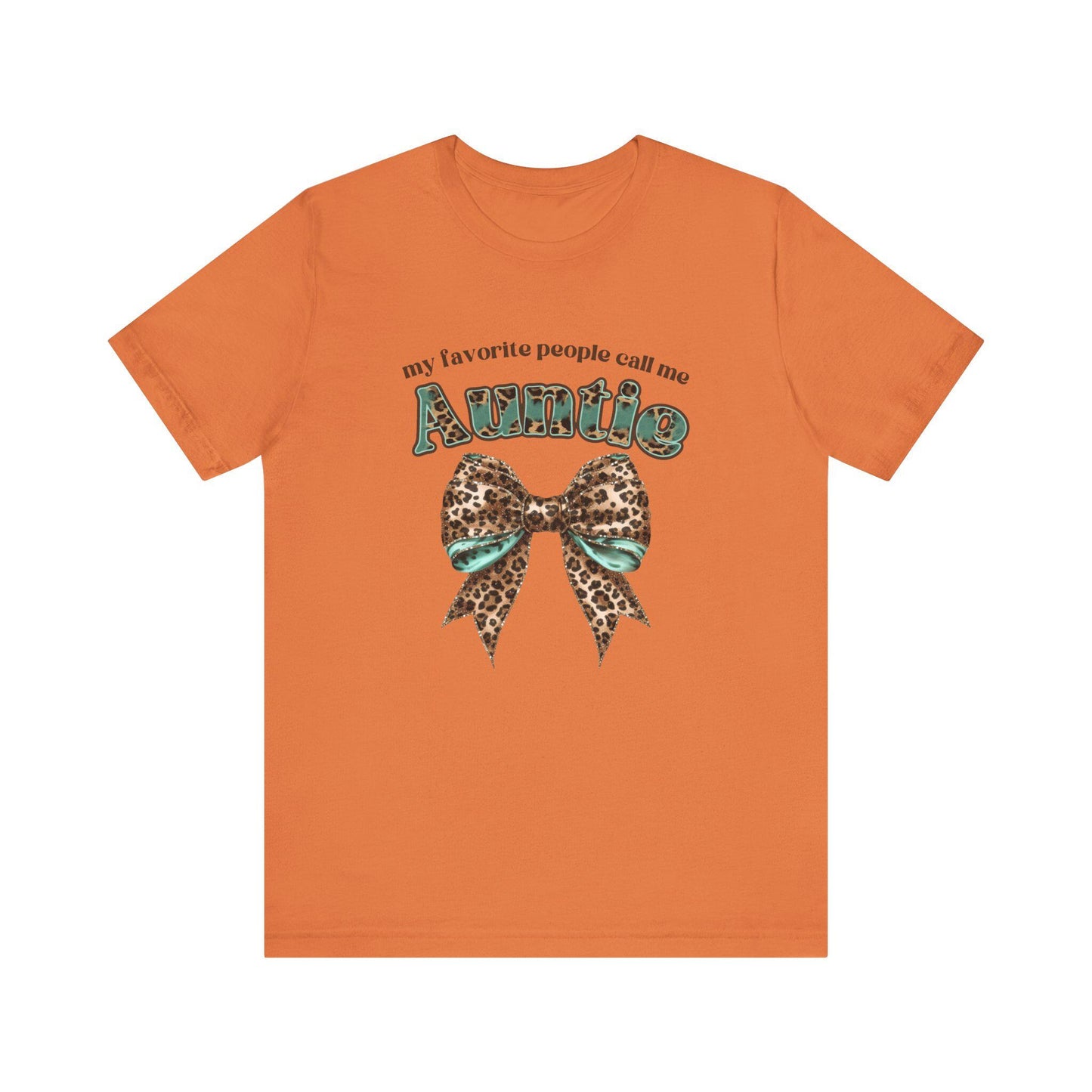 Auntie Bow Tee - Cute Unisex T-Shirt for Aunties, Family Gatherings, Gifts for Her, Birthday, Mother's Day, Casual Wear