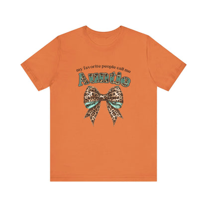 Auntie Bow Tee - Cute Unisex T-Shirt for Aunties, Family Gatherings, Gifts for Her, Birthday, Mother's Day, Casual Wear