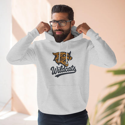 Wildcats Hoodie, Faux Yarn, Cozy Sports Apparel, Unisex Sweatshirt, Perfect for Game Days, Team Spirit Wear, Gift for Fans