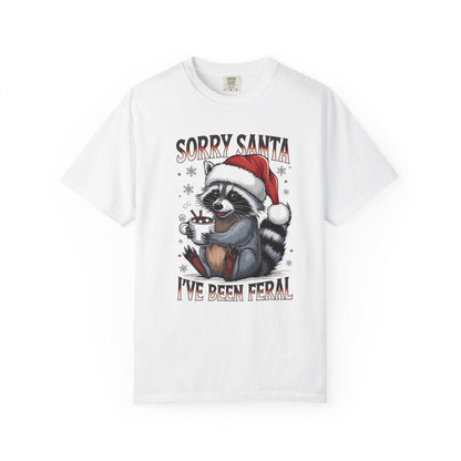 Festive Raccoon T-Shirt, Holiday Shirt, Funny Christmas Tee, Unisex T-Shirt, Gift for Pet Lovers, Cute Santa T-Shirt