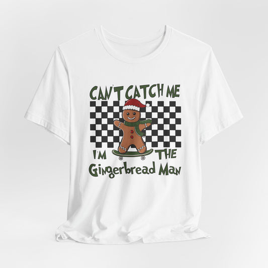 Gingerbread Man Holiday Tee - Fun Christmas Shirt, Gift for Bakers, Family Pajama Party Outfit, Unique Winter Apparel, Cute Gingerbread Gift