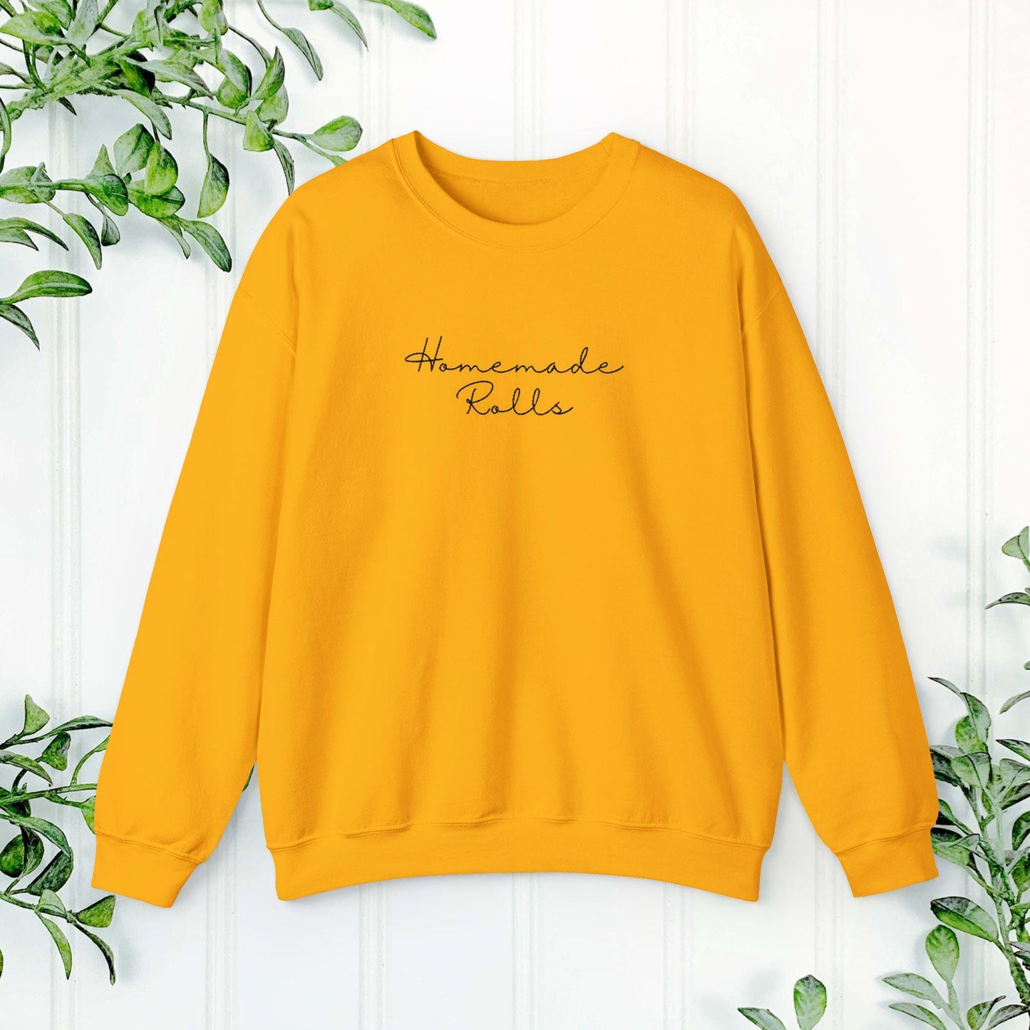 Homemade Rolls Funny Sweatshirt, Chubby Person Gift, Bakers sweater, Cozy Pullover, Custom Graphic Top