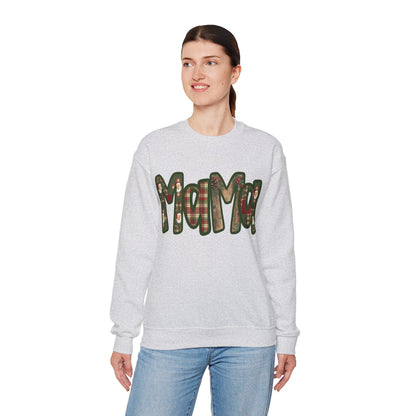 Cozy Mama Sweatshirt, Faux embroidery, Perfect for Mom, Casual Style, Comfortable Crewneck, Holiday Apparel, Trendy Fashion