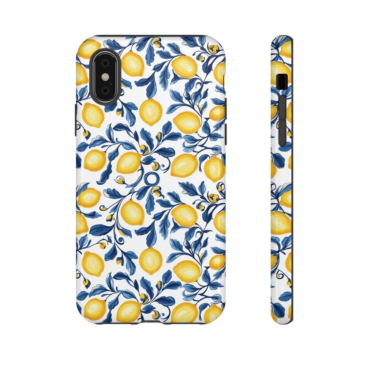 Lemon Floral Phone Case: Vibrant, Durable, Shock-Absorbing