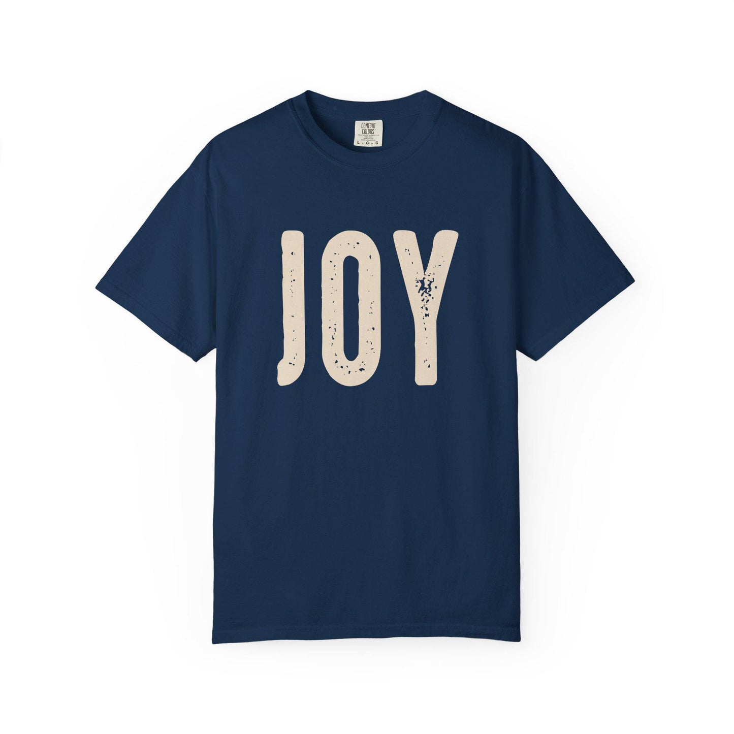 Joyful Unisex Garment-Dyed T-Shirt, Positive Vibes Tee, Casual Everyday Style, Gift for Happiness, Summer Essential