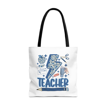 Teacher Appreciation Tote Bag, Cute Teacher Gift, Back to School Bag, Inspirational Tote, Educational Supplies Carrier