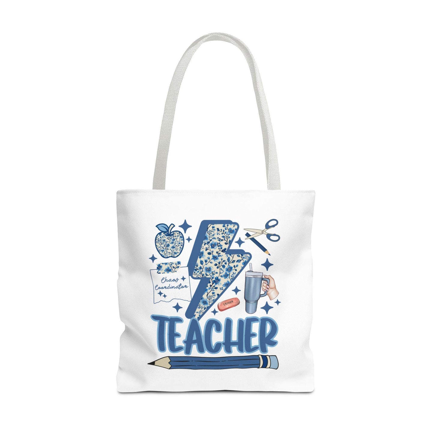 Teacher Appreciation Tote Bag, Cute Teacher Gift, Back to School Bag, Inspirational Tote, Educational Supplies Carrier