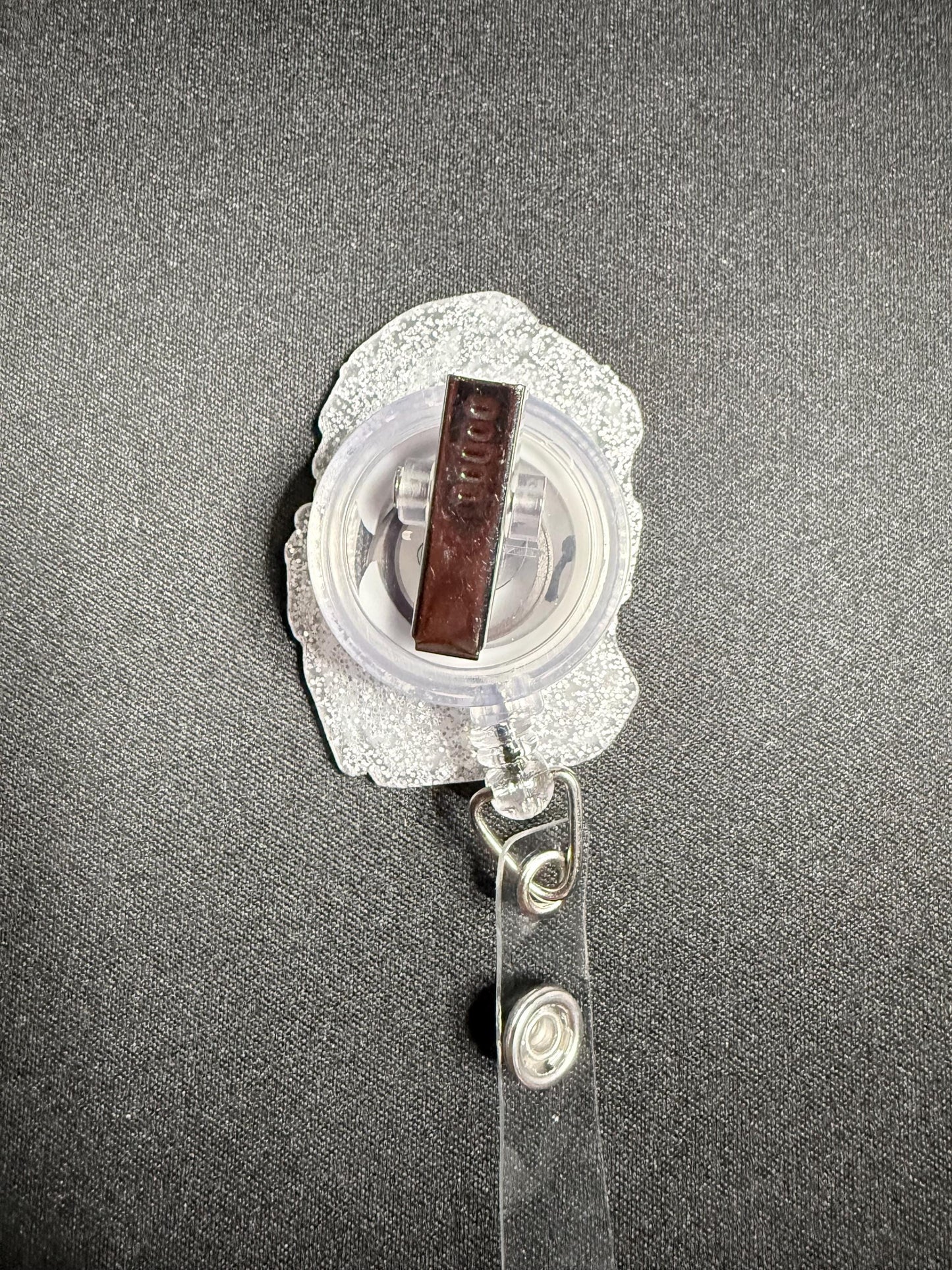 Cowboy Cow Badge Reel – Cute Western ID Holder, Highland cow badge reel