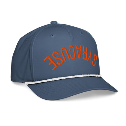 puff embroidery SYRACUSE Hat, Classic rope cap.