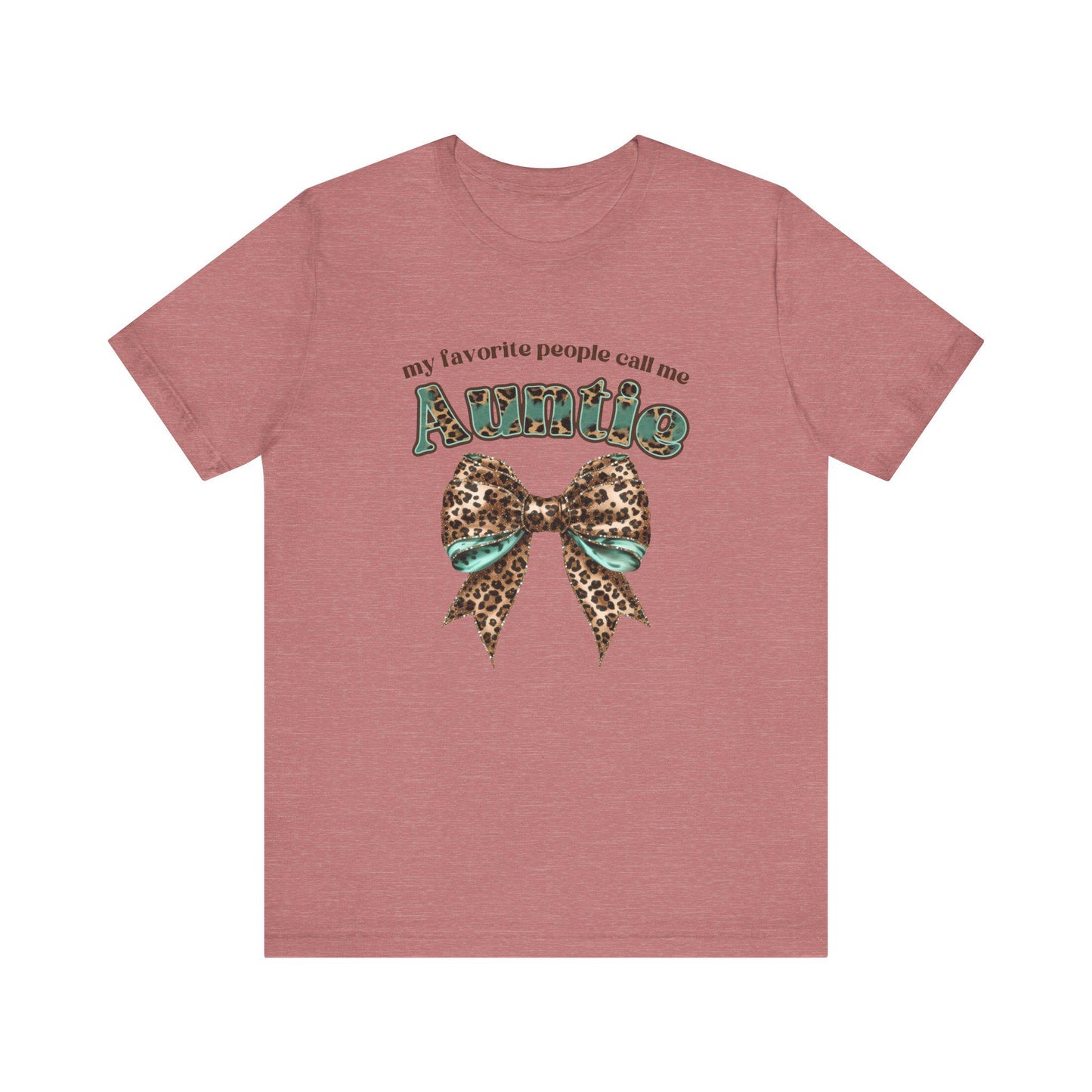 Auntie Bow Tee - Cute Unisex T-Shirt for Aunties, Family Gatherings, Gifts for Her, Birthday, Mother's Day, Casual Wear