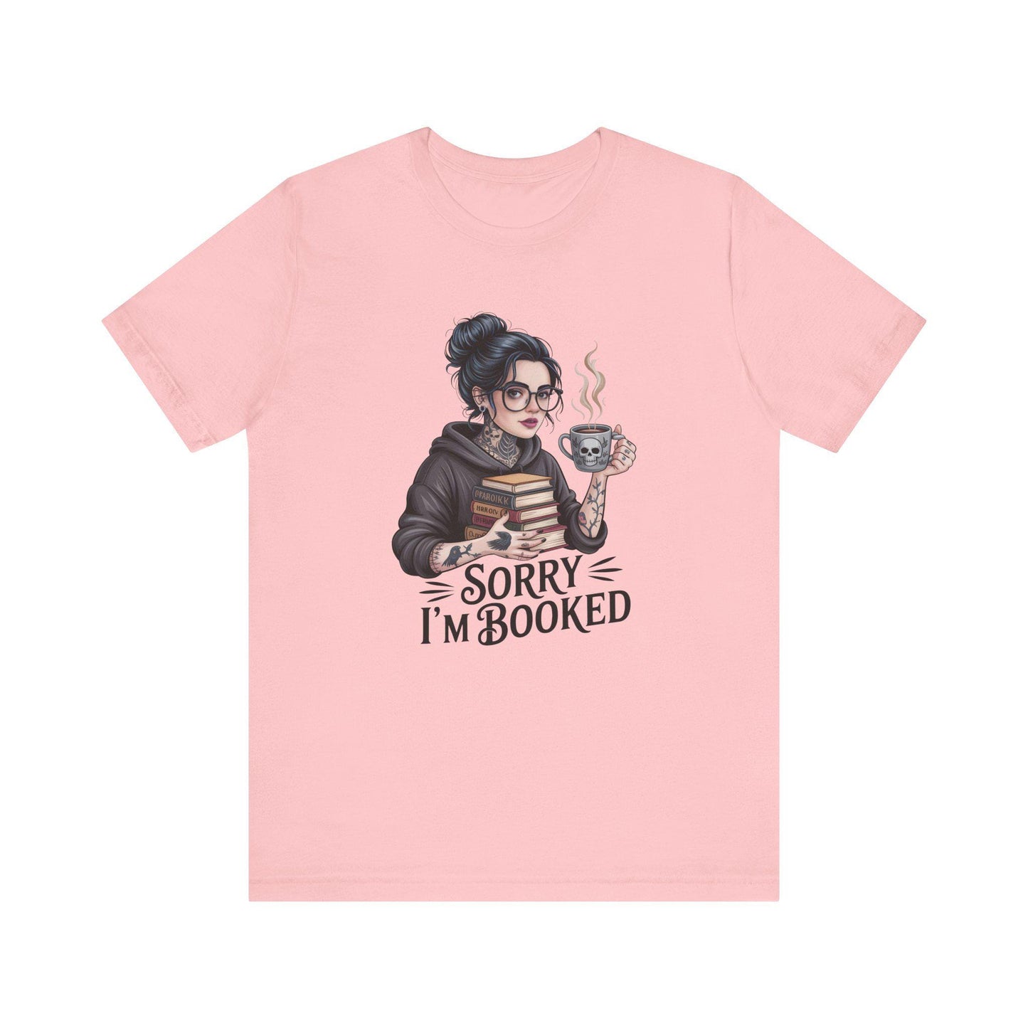 BookLover Tee: Funny Bookish Shirt, Reading Gift, Bookworm Apparel, Cute Literary T-Shirt, Sorry I'm Booked Design
