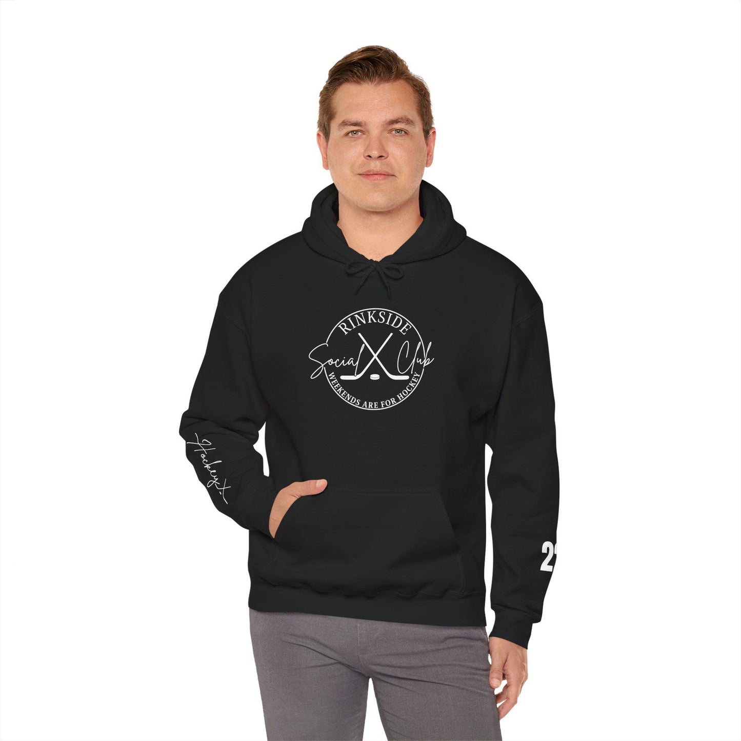 Hockey hoodie, Rinkside Spirit Hooded Sweatshirt, Perfect for Sports Fans, Athletes, Casual Wear, Gifts, Winter Comfort