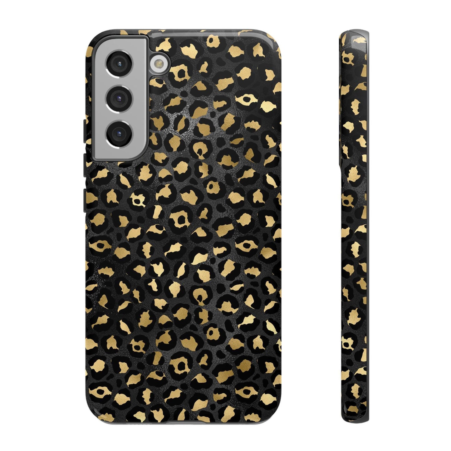 Leopard Print Tough Phone Case: Stylish Animal Print Cover