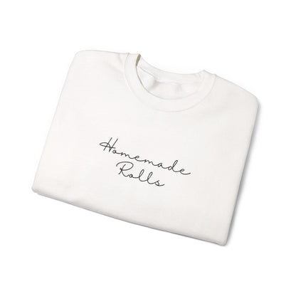 Homemade Rolls Funny Sweatshirt, Chubby Person Gift, Bakers sweater, Cozy Pullover, Custom Graphic Top