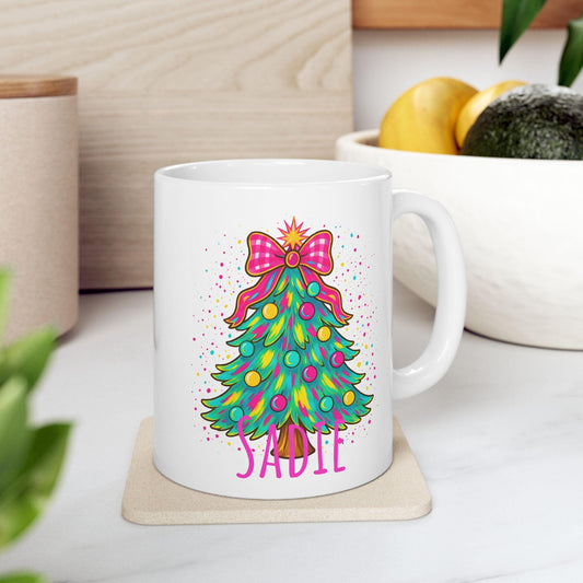 Personalized Christmas Mug, Holiday Coffee Cup, Unique Gift for Friends, Family, and Secret Santa, Winter Decor, 11oz & 15oz Options