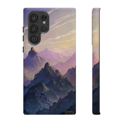 Mountain Sunset Phone Case: 3D Wrap, Dual Layer Protective Cover