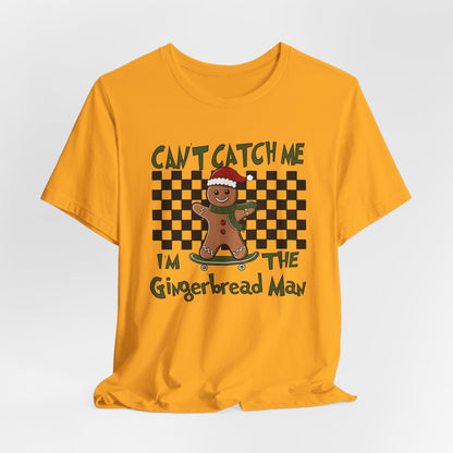 Gingerbread Man Holiday Tee - Fun Christmas Shirt, Gift for Bakers, Family Pajama Party Outfit, Unique Winter Apparel, Cute Gingerbread Gift