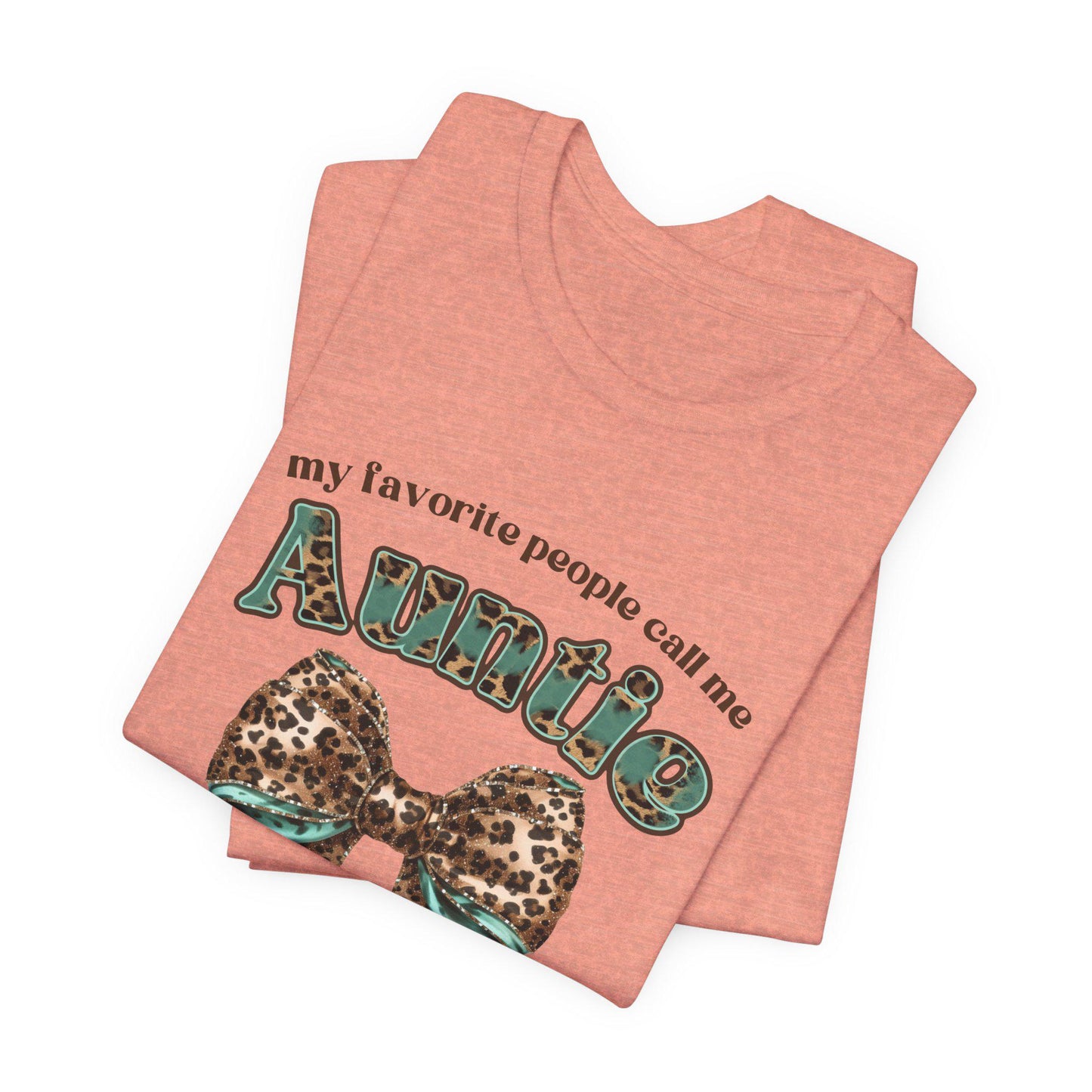 Auntie Bow Tee - Cute Unisex T-Shirt for Aunties, Family Gatherings, Gifts for Her, Birthday, Mother's Day, Casual Wear