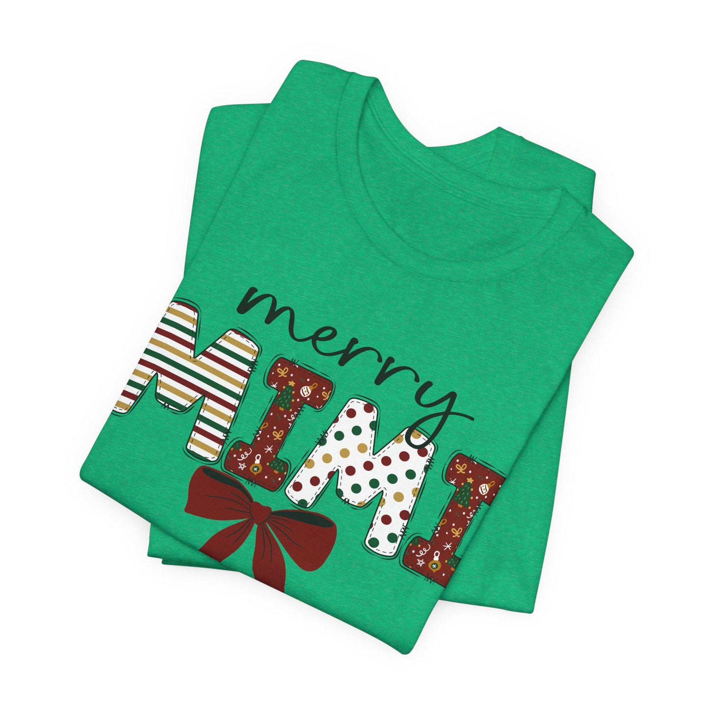 Merry Mimi Tee,  Festive Holiday T-Shirt for Grandmothers, Cute Gift for Christmas, Family Gatherings, Holiday Parties, mimi christmas gift