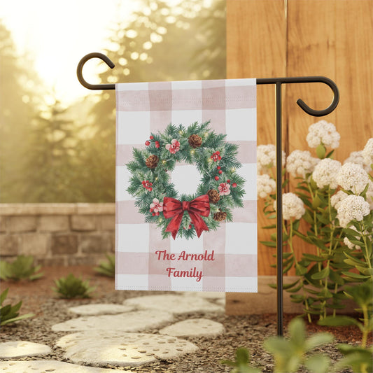 Personalized Garden Flag: Custom Family Banner, Holiday Decor, Seasonal Architecture, Outdoor Decoration, Housewarming Gift