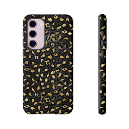 Leopard Print Tough Phone Case: Stylish Animal Print Cover
