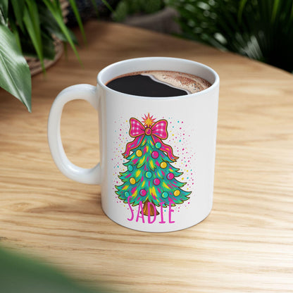 Personalized Christmas Mug, Holiday Coffee Cup, Unique Gift for Friends, Family, and Secret Santa, Winter Decor, 11oz & 15oz Options