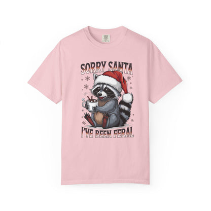 Festive Raccoon T-Shirt, Holiday Shirt, Funny Christmas Tee, Unisex T-Shirt, Gift for Pet Lovers, Cute Santa T-Shirt