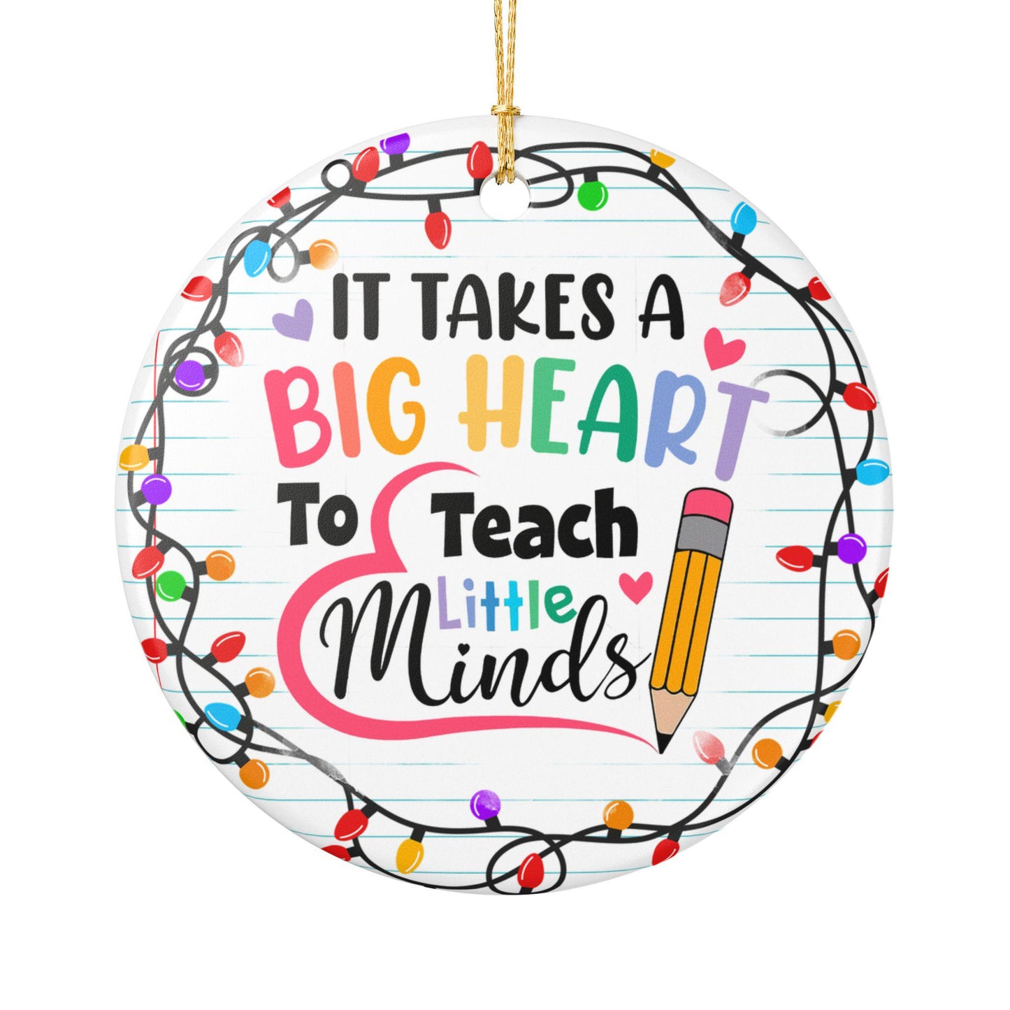 Teacher Appreciation Ceramic Ornament - Perfect Gift for Educators, Holiday Ornament, Classroom Decoration, Back to School Gift, [...]