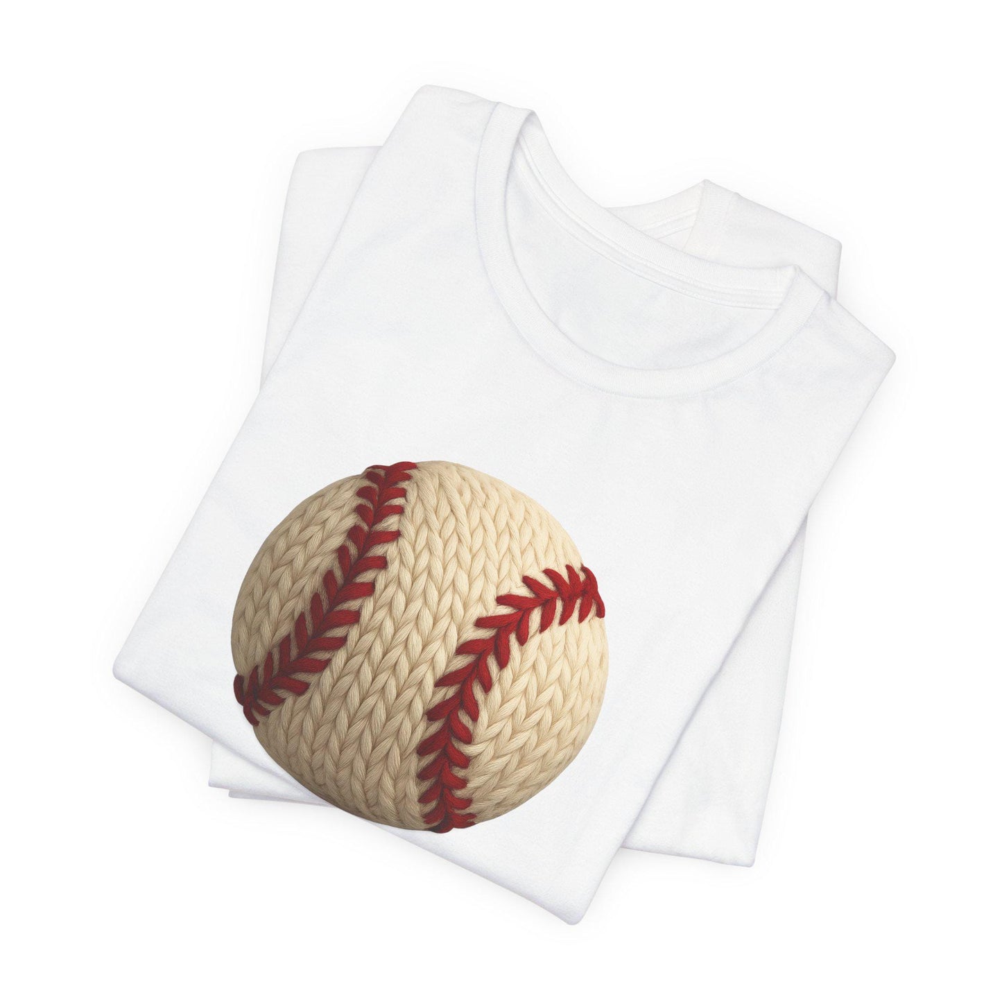 Baseball Lover's Tee, Faux Yarn, Perfect for Game Days, Sports Events, Gift for Athletes, Casual Wear, Summer Outing