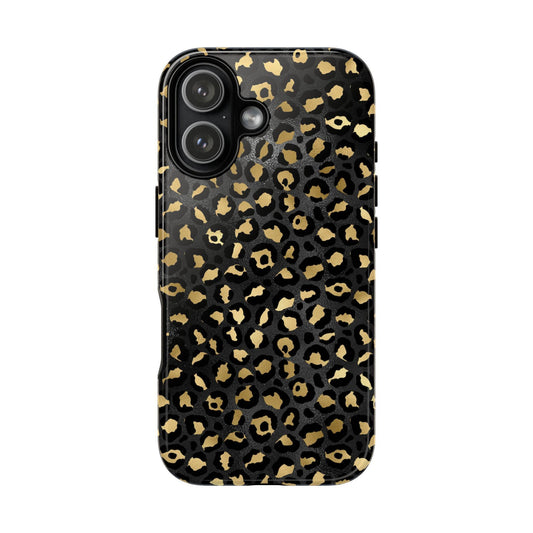 Leopard Print Tough Phone Case: Stylish Animal Print Cover
