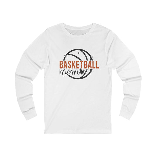 Basketball Mom Long Sleeve Tee, Unisex Sports Shirt, Gift for Moms, Casual Wear, Basketball Fan Apparel, Game Day Outfit