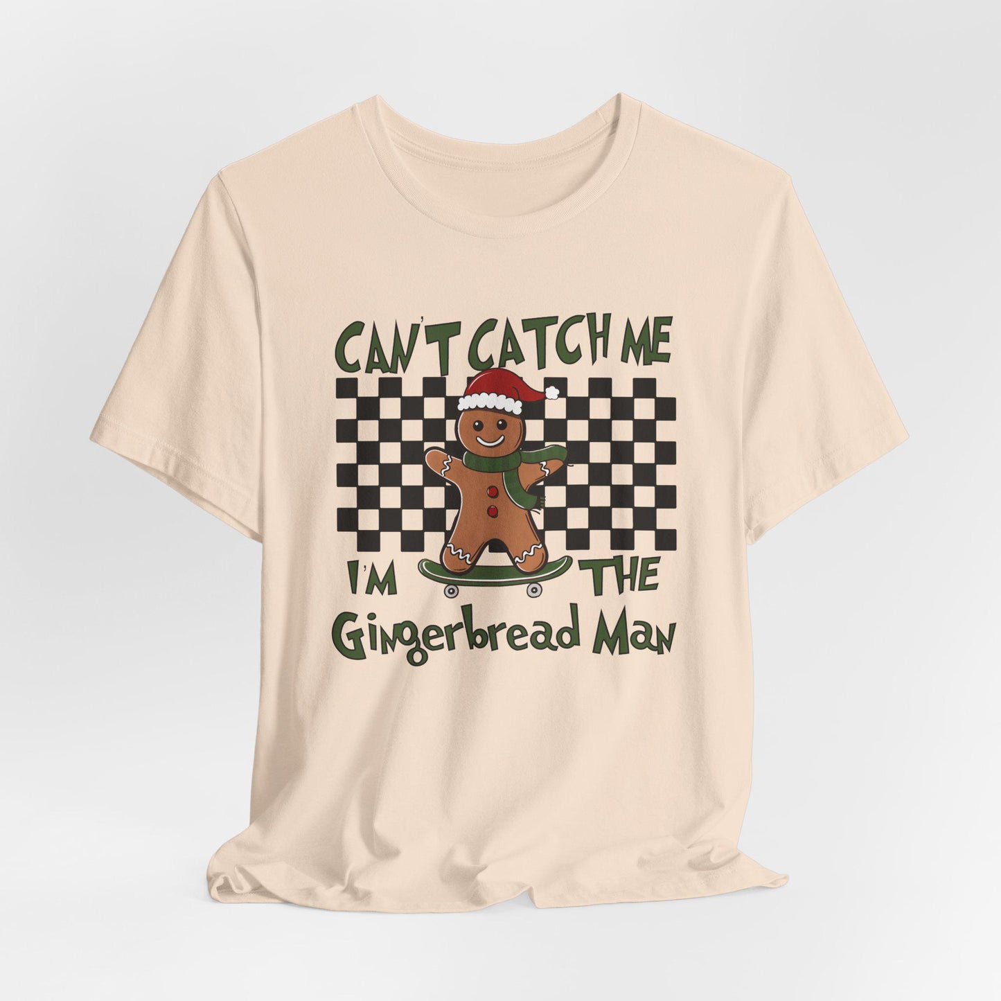 Gingerbread Man Holiday Tee - Fun Christmas Shirt, Gift for Bakers, Family Pajama Party Outfit, Unique Winter Apparel, Cute Gingerbread Gift