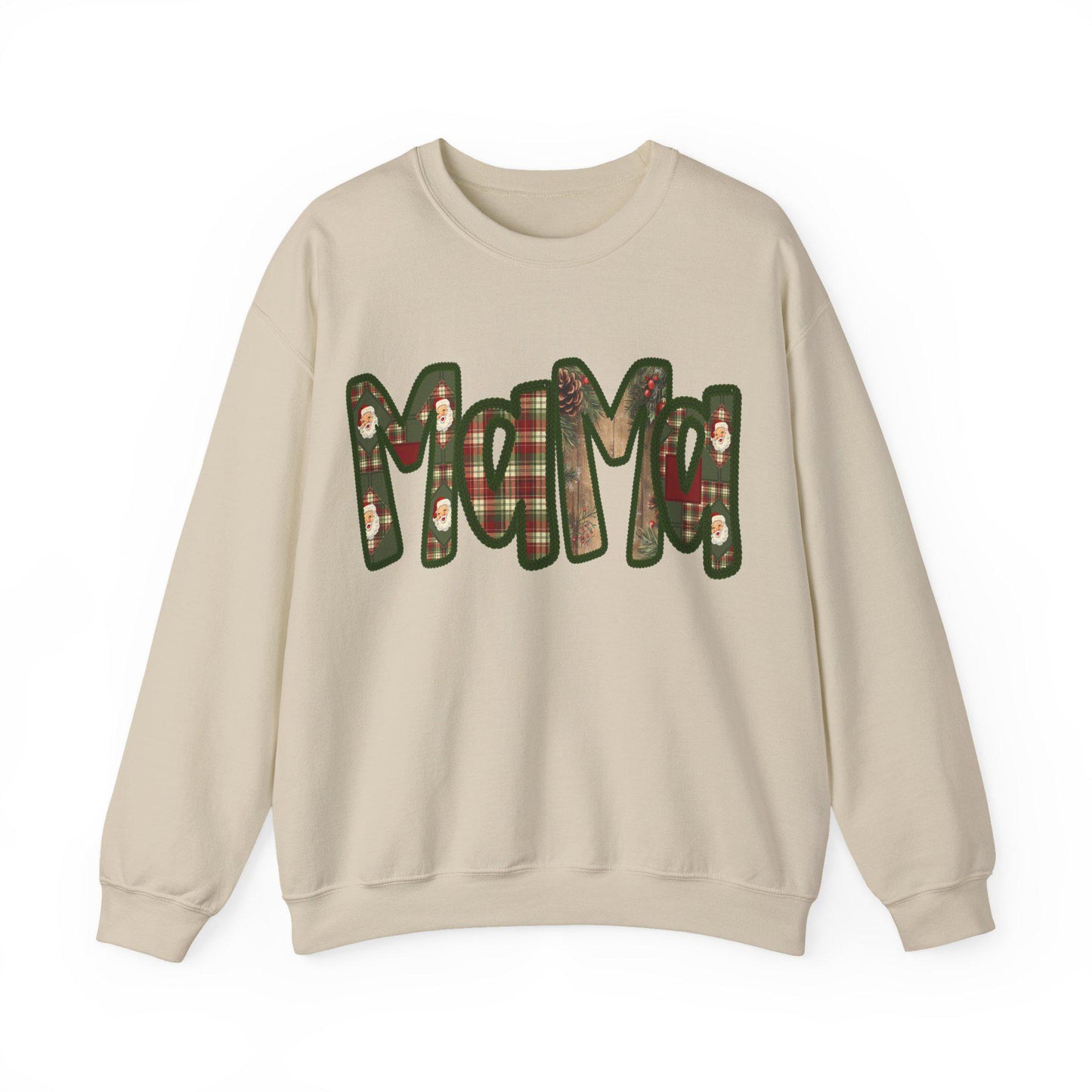 Cozy Mama Sweatshirt, Faux embroidery, Perfect for Mom, Casual Style, Comfortable Crewneck, Holiday Apparel, Trendy Fashion
