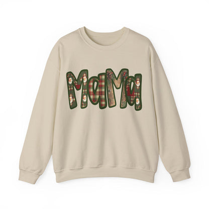 Cozy Mama Sweatshirt, Faux embroidery, Perfect for Mom, Casual Style, Comfortable Crewneck, Holiday Apparel, Trendy Fashion