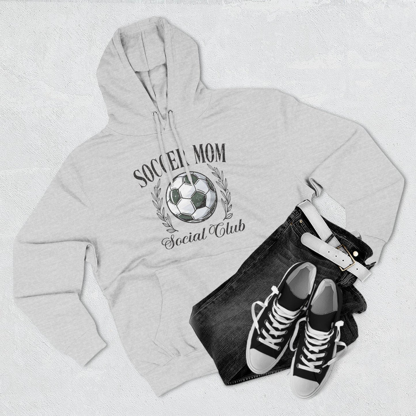 Soccer Mom Fleece Hoodie - Cozy Sportswear for Soccer Moms, Gift for Parents, Athletic Apparel, Unique Hoodie, Casual Wear