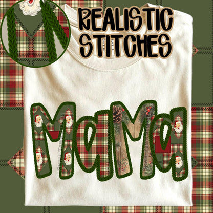 Cozy Mama Sweatshirt, Faux embroidery, Perfect for Mom, Casual Style, Comfortable Crewneck, Holiday Apparel, Trendy Fashion