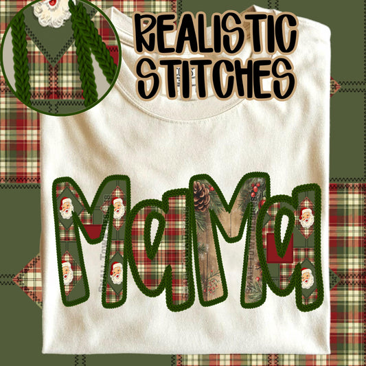 Cozy Mama Sweatshirt, Faux embroidery, Perfect for Mom, Casual Style, Comfortable Crewneck, Holiday Apparel, Trendy Fashion