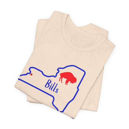 Bills Unisex Tee | Game Day T-Shirt, Fan Gear, Sports Apparel, Buffalo Merchandise, NY Pride Shirt