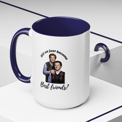 Best Friends Coffee Mug - Accent Mug for Friendship, Birthday Gift, Home Decor, Funny Coffee Cup, Celebrate Friendship