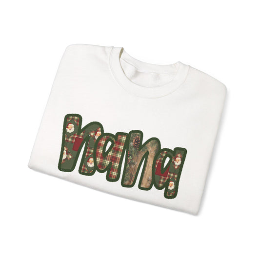Cozy Nana Sweatshirt, Faux embroidery, Perfect for Mom, Casual Style, Comfortable Crewneck, Holiday Apparel, Trendy Fashion