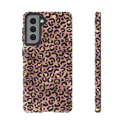 Pink Leopard Print Phone Case: Trendy Tech Accessory