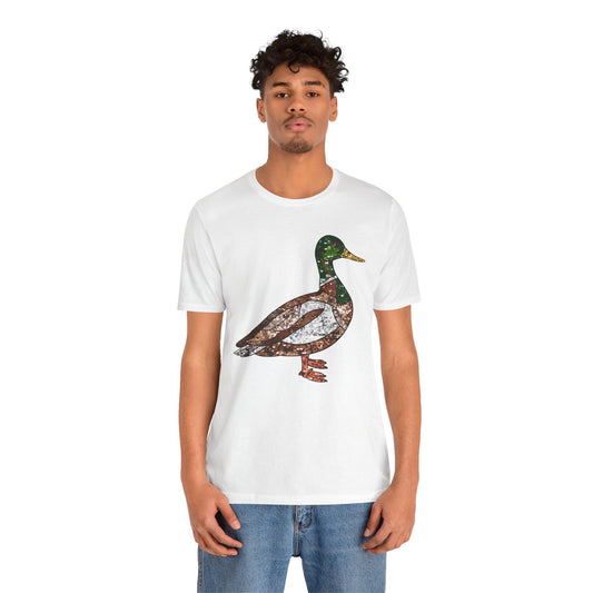 Duck Camouflage Tee, Nature Lover Shirt, Hunting Gift, Outdoor Adventure Tee, Casual Wear, Animal Print T-Shirt