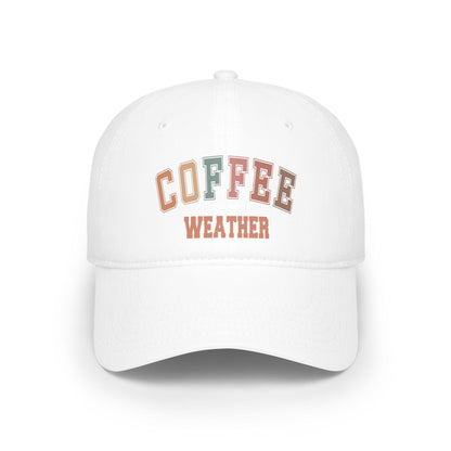 Coffee Weather Cap, Embroidered Baseball Cap, Coffee Lover Gift