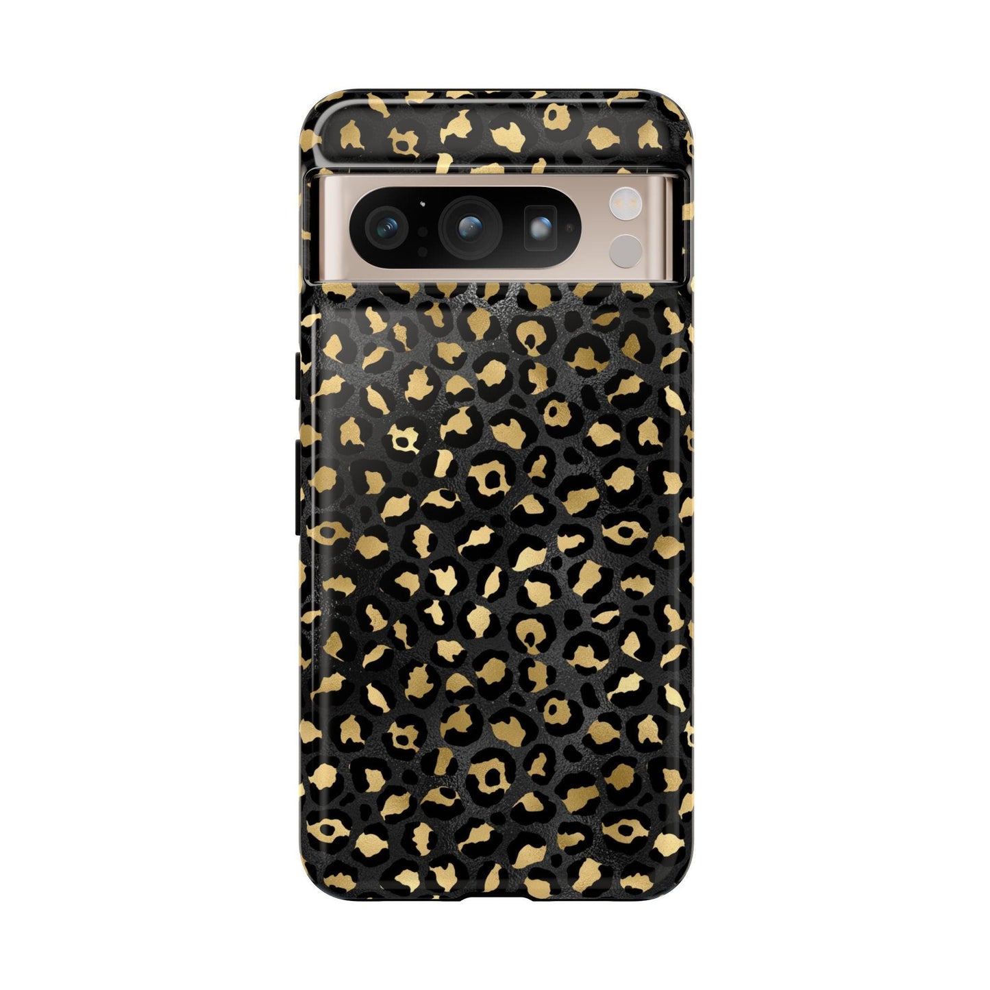Leopard Print Tough Phone Case: Stylish Animal Print Cover