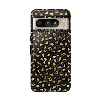 Leopard Print Tough Phone Case: Stylish Animal Print Cover