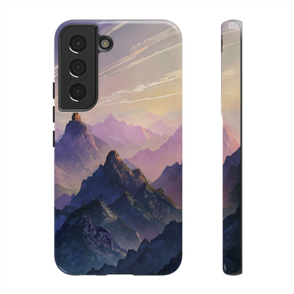 Mountain Sunset Phone Case: 3D Wrap, Dual Layer Protective Cover